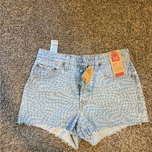 Levi's Women's Blue Denim Shorts